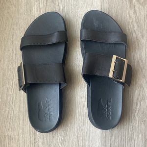 Black Platform Sorel Sandal